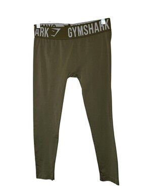 Gymshark Olive Green Womens High-Waist Leggings Size S